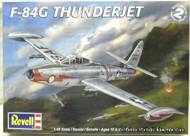 Revell 1/48 F-84G Thunderjet - (ex-Pro Modeler / Monogram), 85-5481 plastic model kit